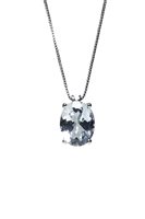 Necklace Promesse Woman in White Gold Acquamarina 0.30 Ct PA5 - PA5